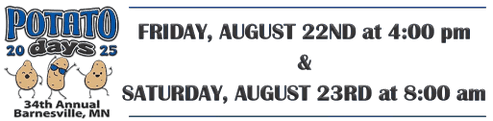 Friday Evening, August 22nd
& Saturday, August 23rd
2025
